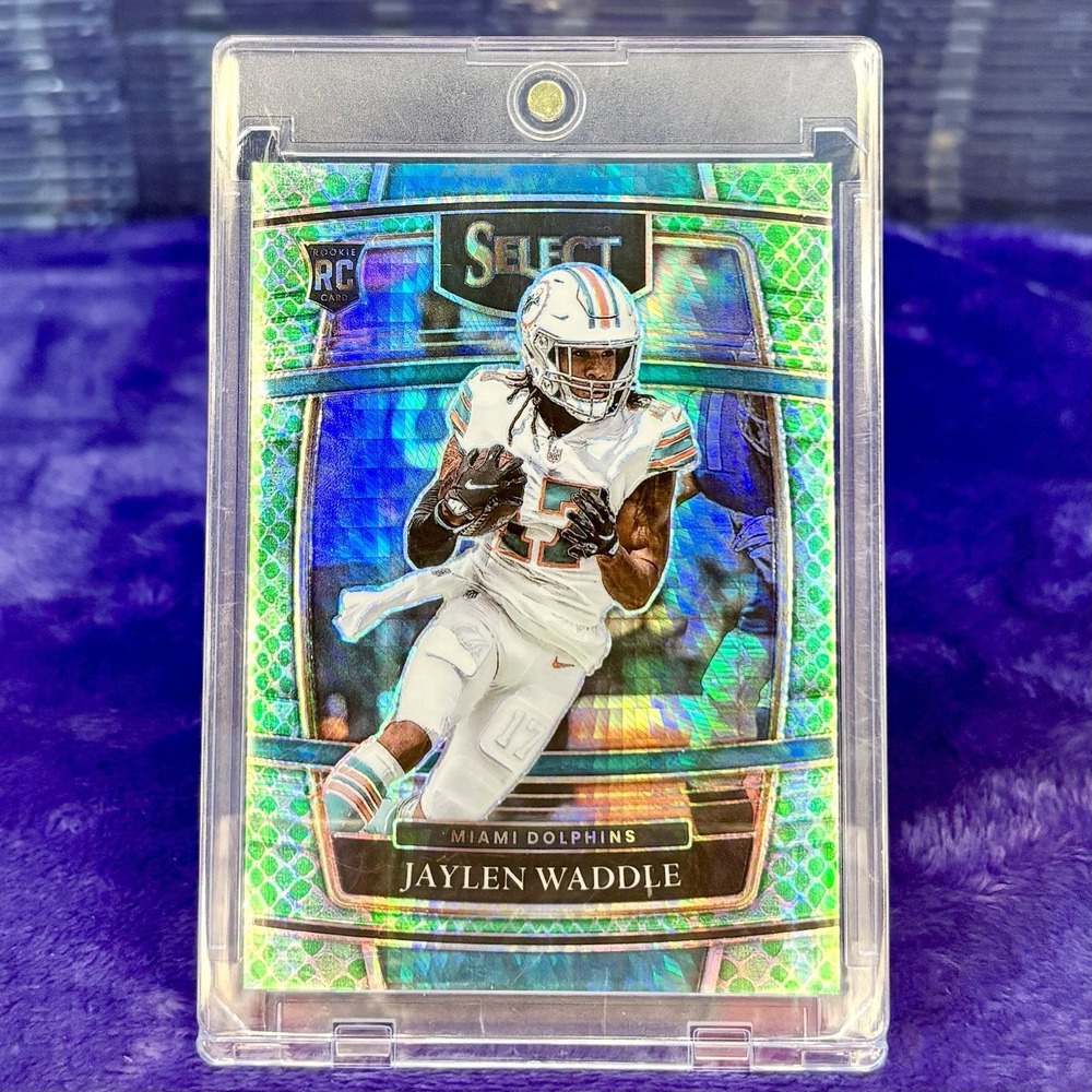 Jaylen Waddle 2021 Panini Select Dragon Scale Prizm 💥CASE HIT SSP 48 Rookie /89